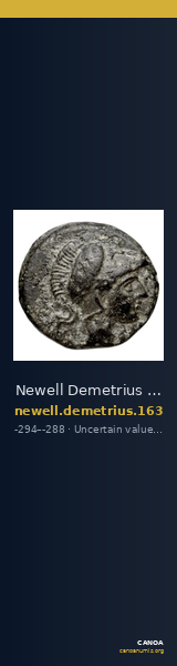Newell Demetrius Poliorcetes, no. 163 — CANOA
