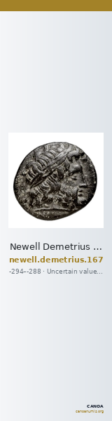 Newell Demetrius Poliorcetes, no. 167 — CANOA