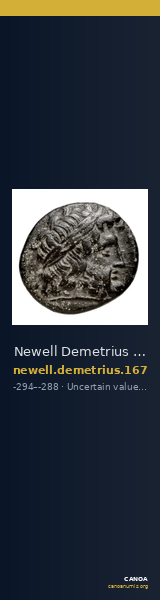 Newell Demetrius Poliorcetes, no. 167 — CANOA
