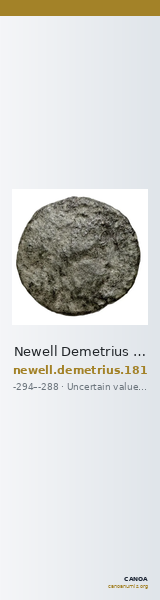 Newell Demetrius Poliorcetes, no. 181 — CANOA