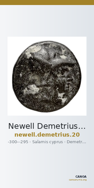 Newell Demetrius Poliorcetes, no. 20 — CANOA