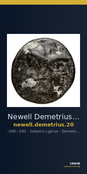 Newell Demetrius Poliorcetes, no. 20 — CANOA