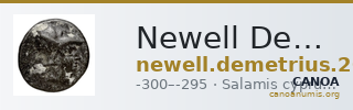 Newell Demetrius Poliorcetes, no. 20 — CANOA