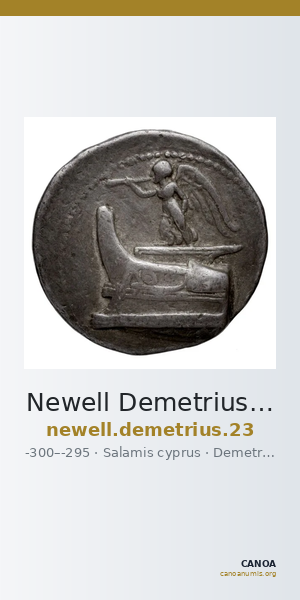Newell Demetrius Poliorcetes, no. 23 — CANOA