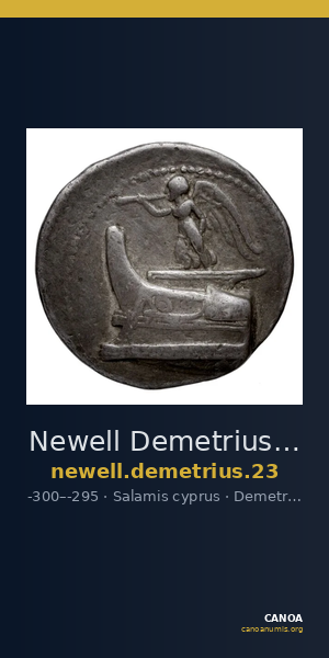 Newell Demetrius Poliorcetes, no. 23 — CANOA