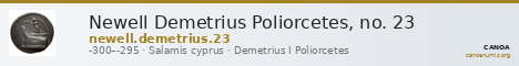 Newell Demetrius Poliorcetes, no. 23 — CANOA