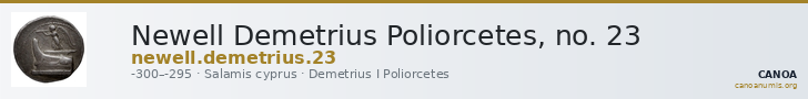Newell Demetrius Poliorcetes, no. 23 — CANOA