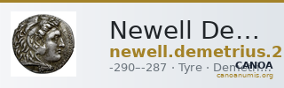 Newell Demetrius Poliorcetes, no. 25 — CANOA