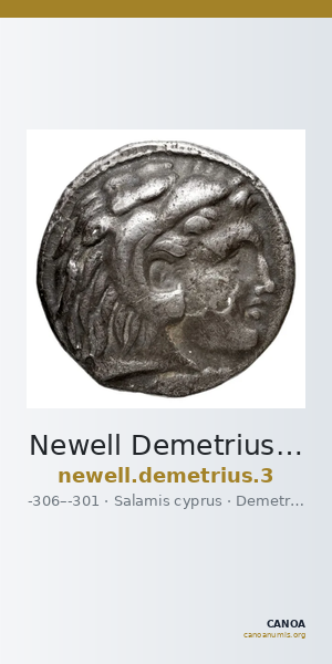 Newell Demetrius Poliorcetes, no. 3 — CANOA