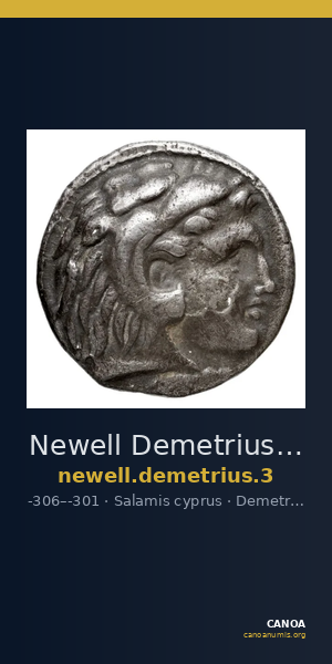 Newell Demetrius Poliorcetes, no. 3 — CANOA