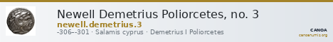 Newell Demetrius Poliorcetes, no. 3 — CANOA