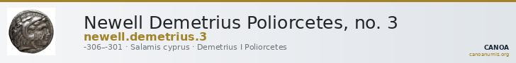 Newell Demetrius Poliorcetes, no. 3 — CANOA