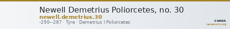 Newell Demetrius Poliorcetes, no. 30 — CANOA
