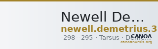 Newell Demetrius Poliorcetes, no. 33 — CANOA