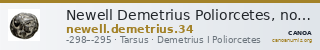 Newell Demetrius Poliorcetes, no. 34 — CANOA