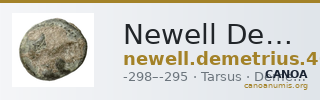 Newell Demetrius Poliorcetes, no. 40 — CANOA
