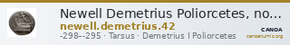 Newell Demetrius Poliorcetes, no. 42 — CANOA