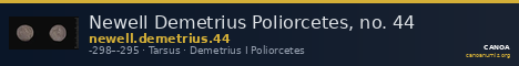 Newell Demetrius Poliorcetes, no. 44 — CANOA
