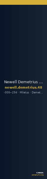Newell Demetrius Poliorcetes, no. 48 — CANOA