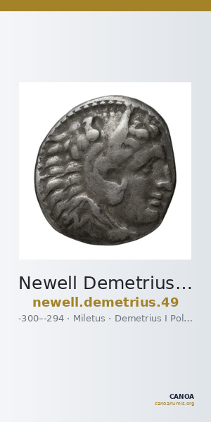 Newell Demetrius Poliorcetes, no. 49 — CANOA