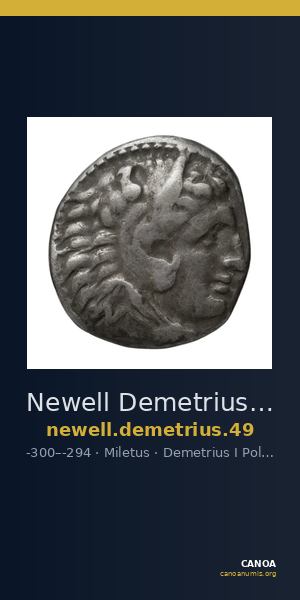 Newell Demetrius Poliorcetes, no. 49 — CANOA