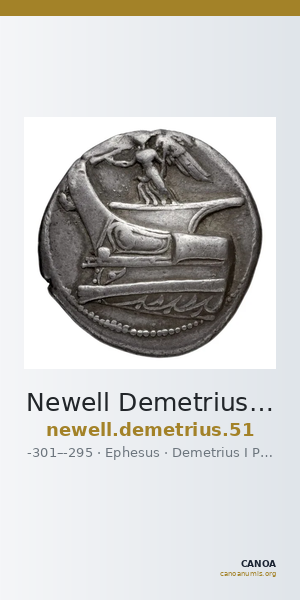 Newell Demetrius Poliorcetes, no. 51 — CANOA