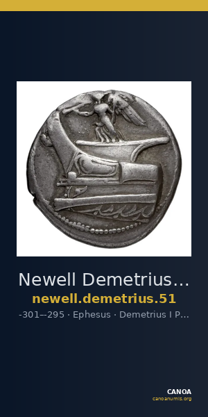 Newell Demetrius Poliorcetes, no. 51 — CANOA