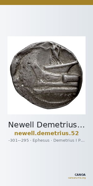 Newell Demetrius Poliorcetes, no. 52 — CANOA