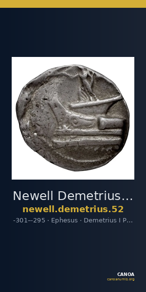 Newell Demetrius Poliorcetes, no. 52 — CANOA