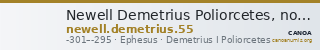 Newell Demetrius Poliorcetes, no. 55 — CANOA