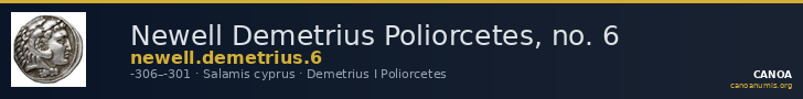 Newell Demetrius Poliorcetes, no. 6 — CANOA