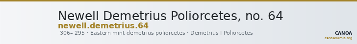 Newell Demetrius Poliorcetes, no. 64 — CANOA