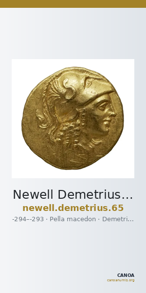 Newell Demetrius Poliorcetes, no. 65 — CANOA