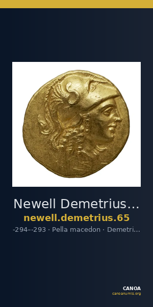 Newell Demetrius Poliorcetes, no. 65 — CANOA
