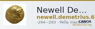Newell Demetrius Poliorcetes, no. 65 — CANOA