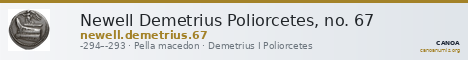 Newell Demetrius Poliorcetes, no. 67 — CANOA