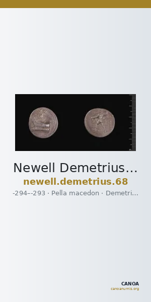 Newell Demetrius Poliorcetes, no. 68 — CANOA
