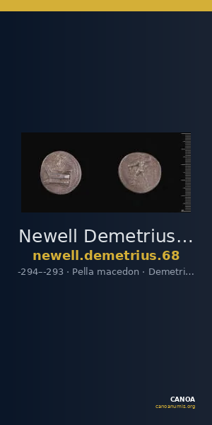 Newell Demetrius Poliorcetes, no. 68 — CANOA