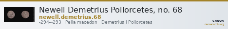 Newell Demetrius Poliorcetes, no. 68 — CANOA