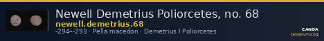 Newell Demetrius Poliorcetes, no. 68 — CANOA