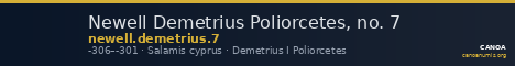 Newell Demetrius Poliorcetes, no. 7 — CANOA