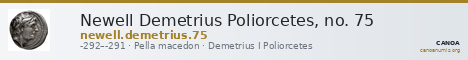 Newell Demetrius Poliorcetes, no. 75 — CANOA