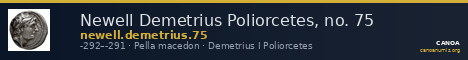Newell Demetrius Poliorcetes, no. 75 — CANOA