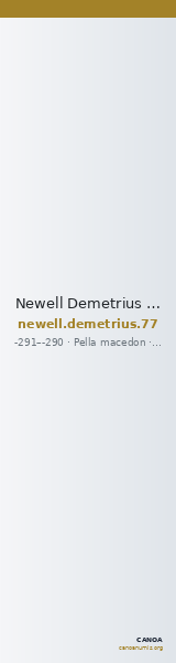 Newell Demetrius Poliorcetes, no. 77 — CANOA