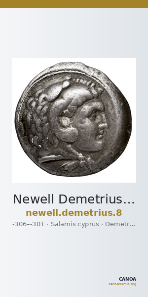 Newell Demetrius Poliorcetes, no. 8 — CANOA