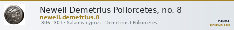 Newell Demetrius Poliorcetes, no. 8 — CANOA