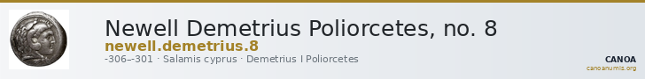 Newell Demetrius Poliorcetes, no. 8 — CANOA
