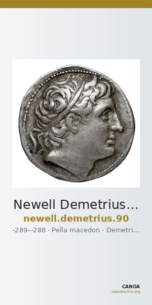 Newell Demetrius Poliorcetes, no. 90 — CANOA
