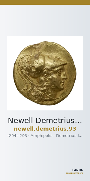 Newell Demetrius Poliorcetes, no. 93 — CANOA