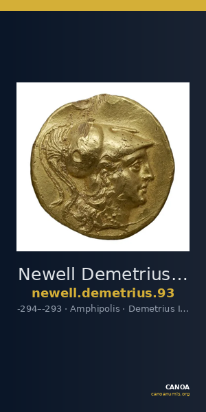 Newell Demetrius Poliorcetes, no. 93 — CANOA
